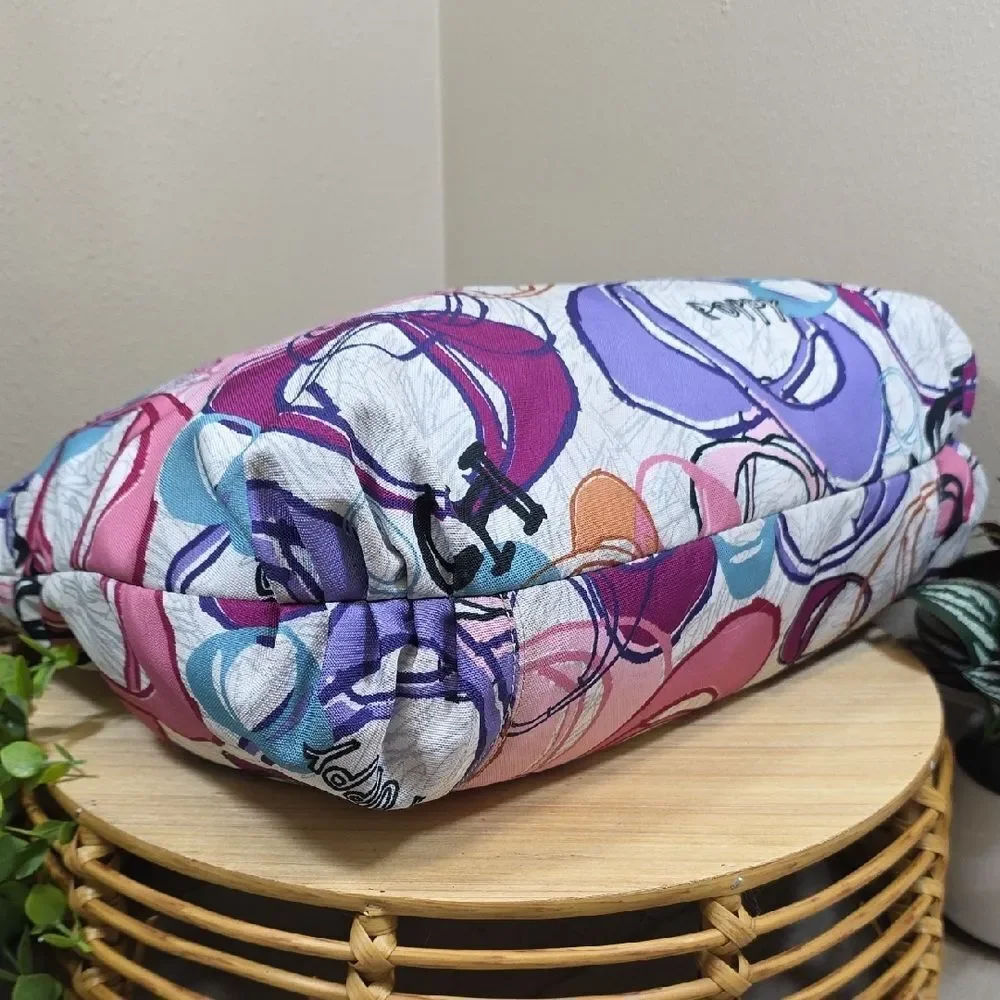 Coach Pink and Purple Graphic Tote
